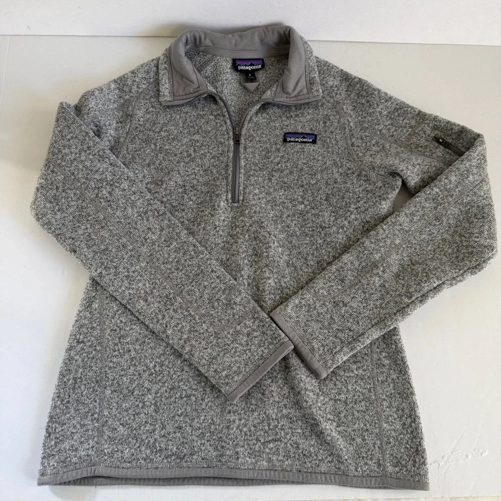 Patagonia Better Sweater 1/4 Zip Fleece Pullover‎ Gray Medium Outdoor Gorpcore